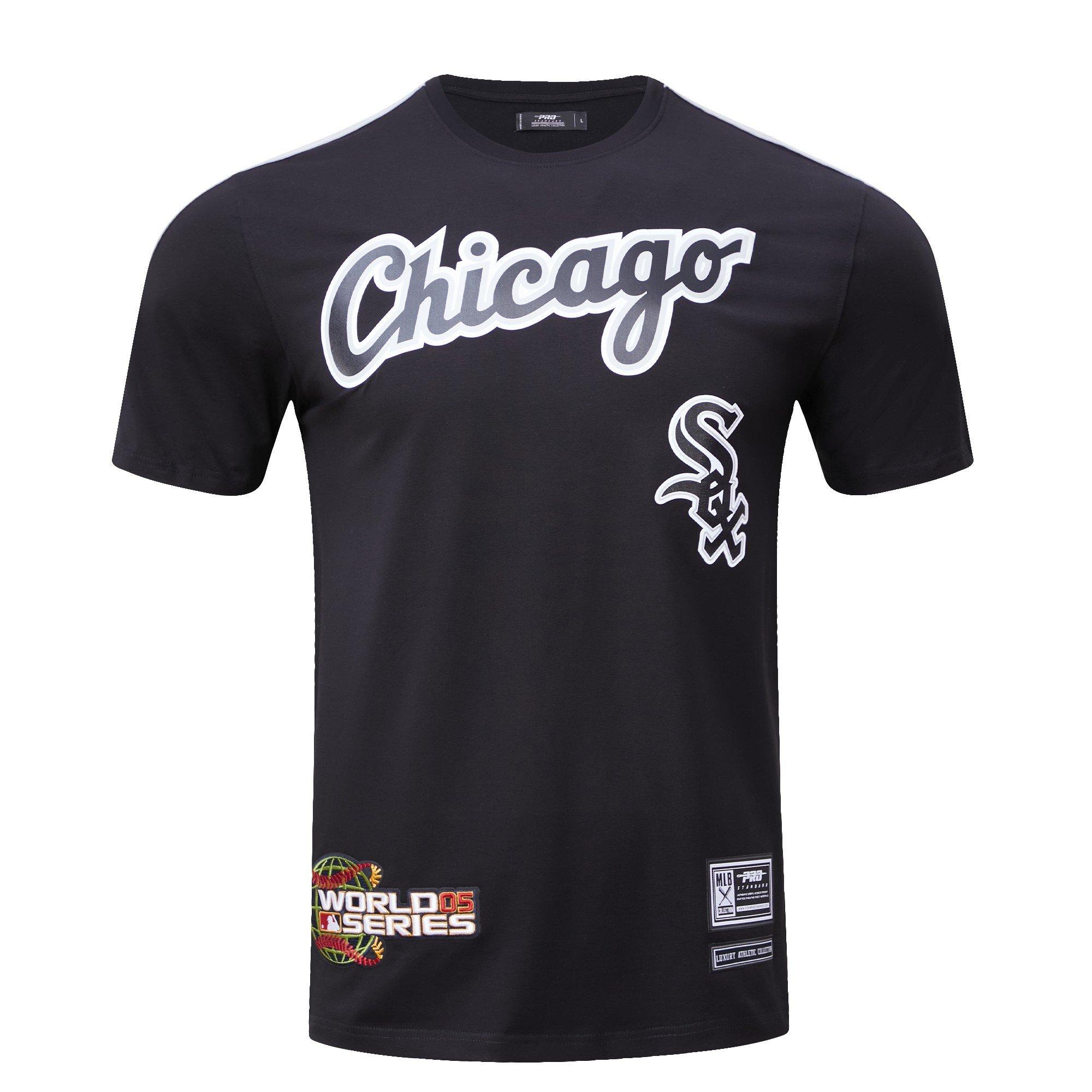Pro Standard Men's Chicago White Sox Logo Pro Taping Top - Black/Grey - BLACK/GREY